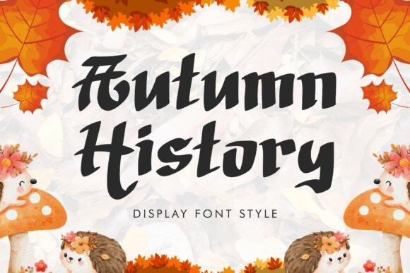 Autumn History: A Bold and Nostalgic Display Font for Web Design