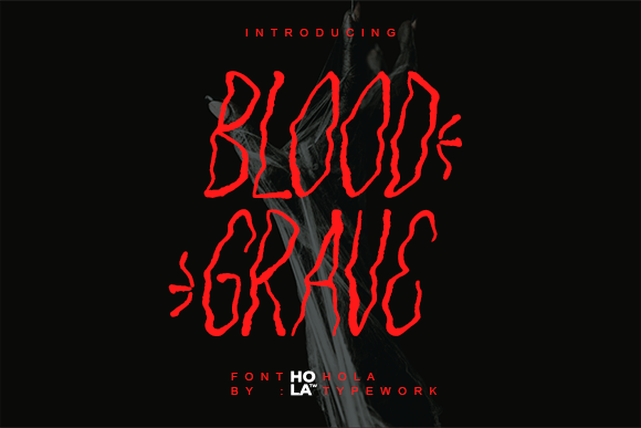 Blood Grave: A Hauntingly Stylish Display Font for Marketers