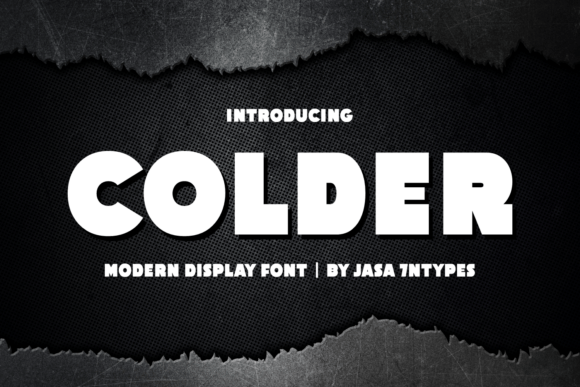 Boost Your Brand with Colder: A Bold Modern Display Font