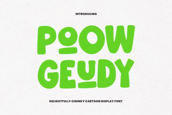 Boost Your Campaigns with Poow Geudy Font