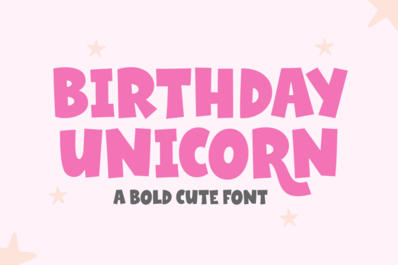 Bring Fun and Excitement with Birthday Unicorn Font