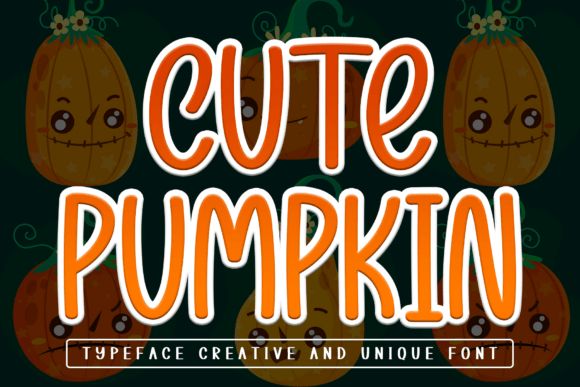 Bringing Halloween Cheer with Cute Pumpkin Font