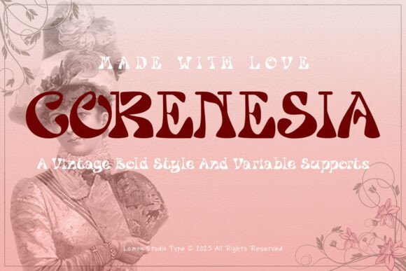 Corenesia: The Groovy Display Font for Bold Campaigns