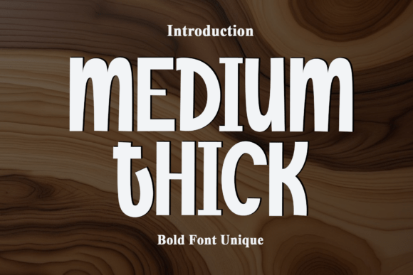 Creating a Bold Brand with the Medium Thick Font