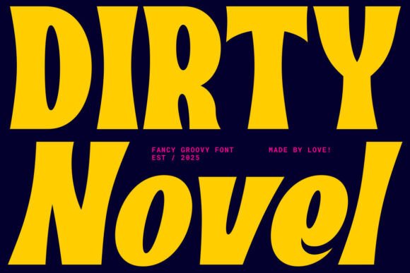 Dirty Novel: A Bold and Nostalgic Display Font for Marketers