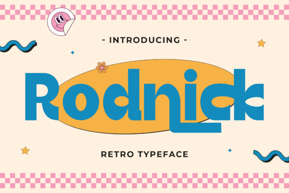 Discover Rodnick: A Groovy Retro Display Font for Editorial Design
