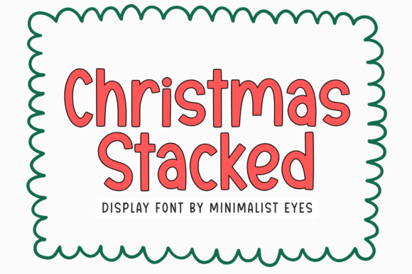 Enhance Your Brand with Christmas Stacked Font