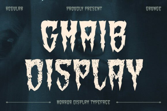 Enhance Your Brand with Ghaib: A Chilling Display Typeface