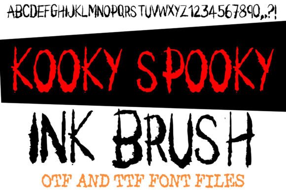 Enhance Your Brand with Kooky Spooky Ink Brush Font