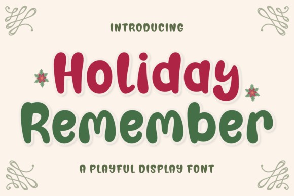 Enhance Your Web Design with Holiday Remember Font