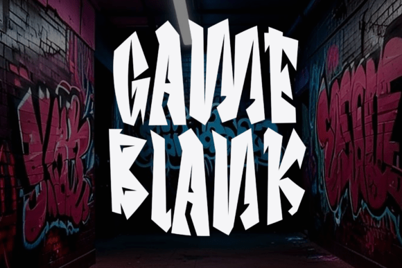 Game Blank: A Script Font for Elegant Campaigns
