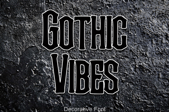 Gothicvibes: A Bold and Energetic Typeface