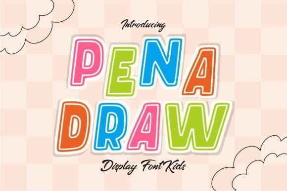 Pena Draw: A Bold and Creative Display Font