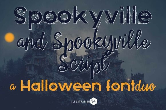 Spookyville Duo: A Haunted Halloween Font for Web Design