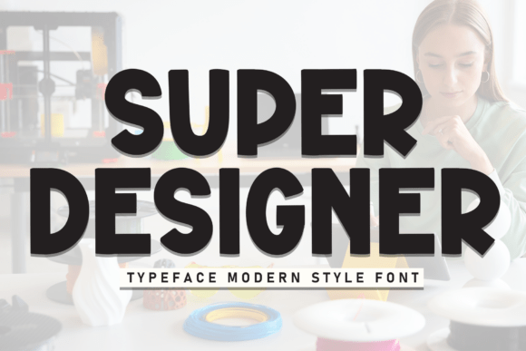 Super Designer: A Playful Display Font for Engaging Web Experiences