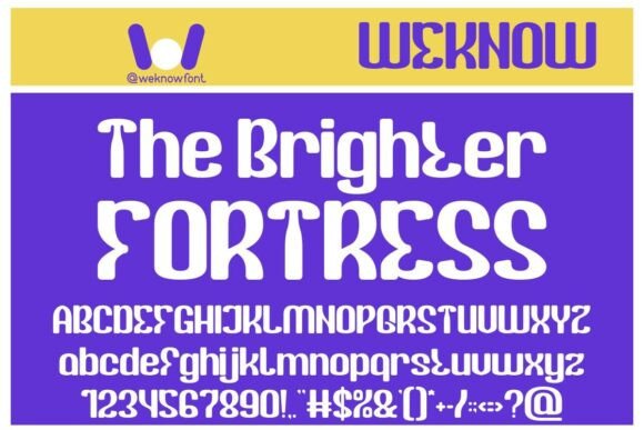 The Brighter Fortress: A Versatile Font for Creative Web Design