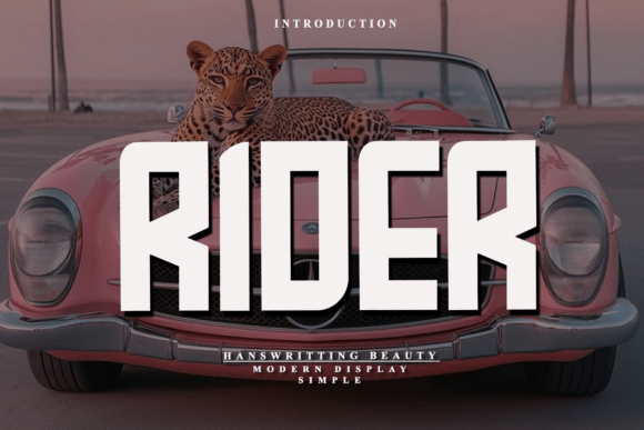 Transform Your Brand with the Bold Rider Font