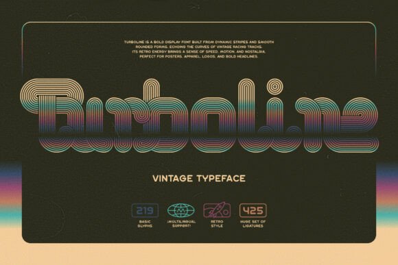 Turboline: A Bold and Dynamic Display Font
