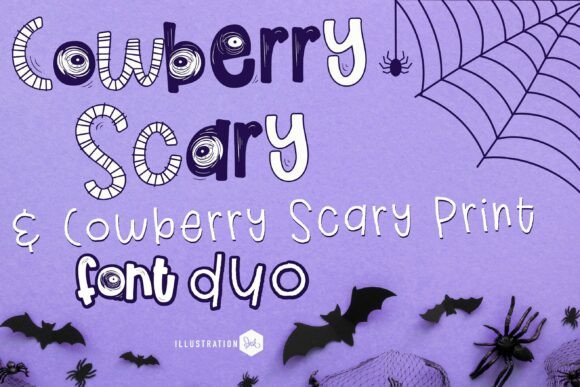 Unleash Creativity with Cowberry Scary Duo Font
