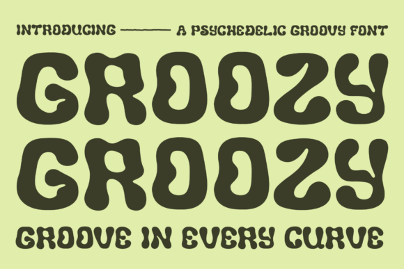 Unleash Creativity with Groozy: A Retro Display Font