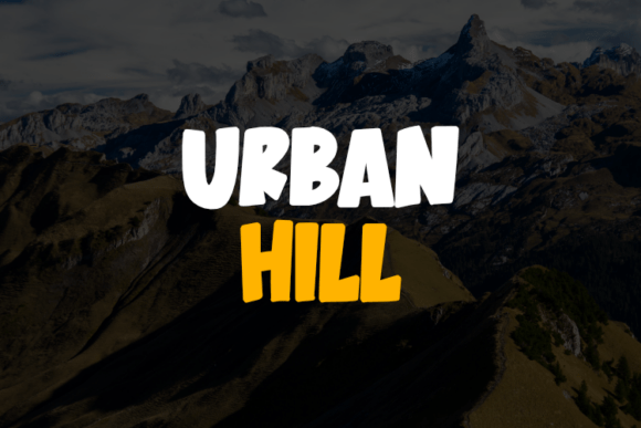 Urban Hill: The Perfect Display Font for Editorial Design