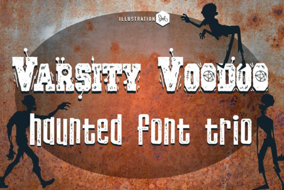 Varsity Voodoo Trio: The Haunted Type Font for Creepy-Cool Campaigns